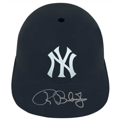 Ron Blomberg Signed New York Yankees Replica Souvenir Batting Helmet