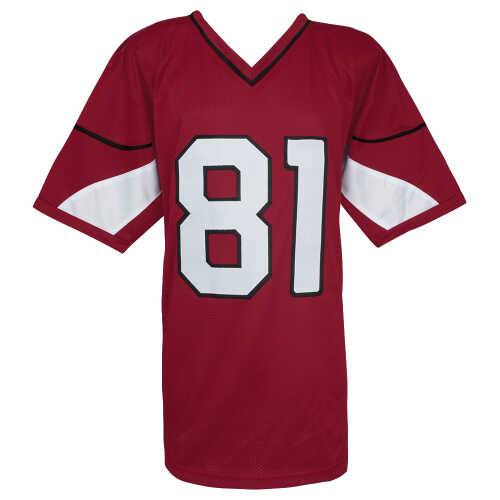 Anquan Boldin Signed Red Custom Football Jersey - Image 3
