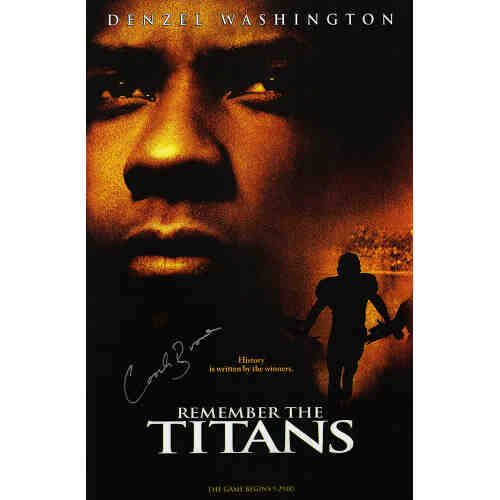 Coach Herman Boone Signed 'Remember The Titans' 11x17 Movie Poster
