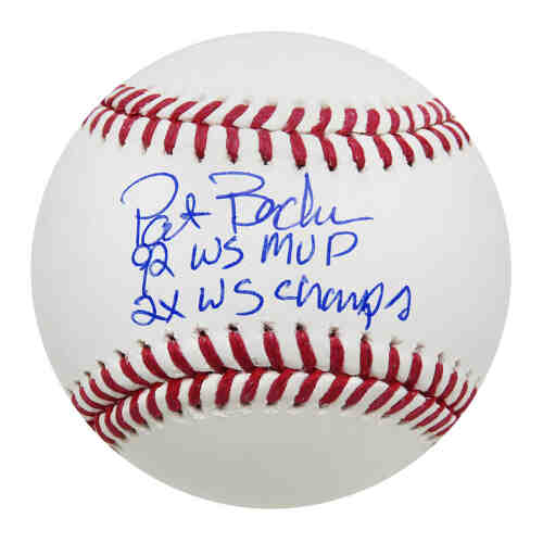 Pat Borders Signed Rawlings Official MLB Baseball w/92 WS MVP, 2x WS ...