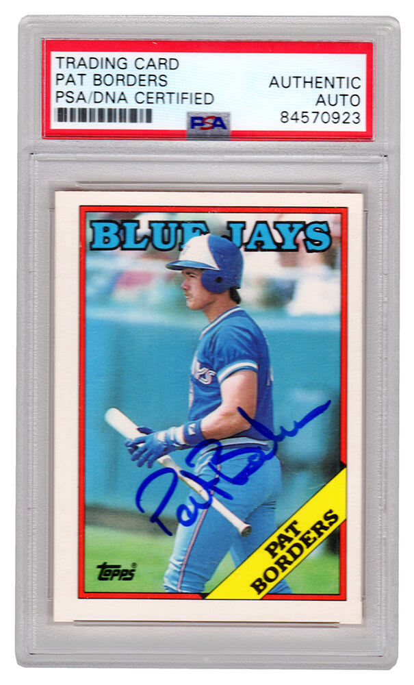 Pat Borders Signed Toronto Blue Jays 1988 Topps Traded Baseball Rookie Card  #17T