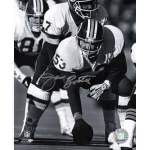 Jeff Bostic Signed Washington Football Team B&W Snapping Football 8x10 Photo