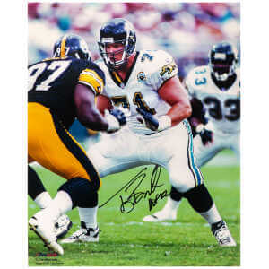 Tony Boselli Signed Jacksonville Jaguars Action 16x20 Photo w/HOF'22