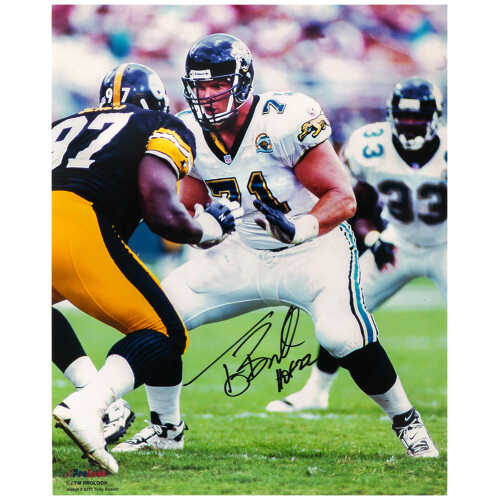 Tony Boselli Signed Jacksonville Jaguars Action 16x20 Photo w/HOF'22