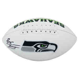 Brian Bosworth Signed Seattle Seahawks White Logo Football