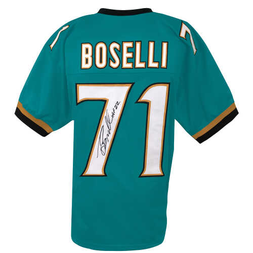 Tony Boselli Signed Teal Custom Football Jersey w/HOF'22