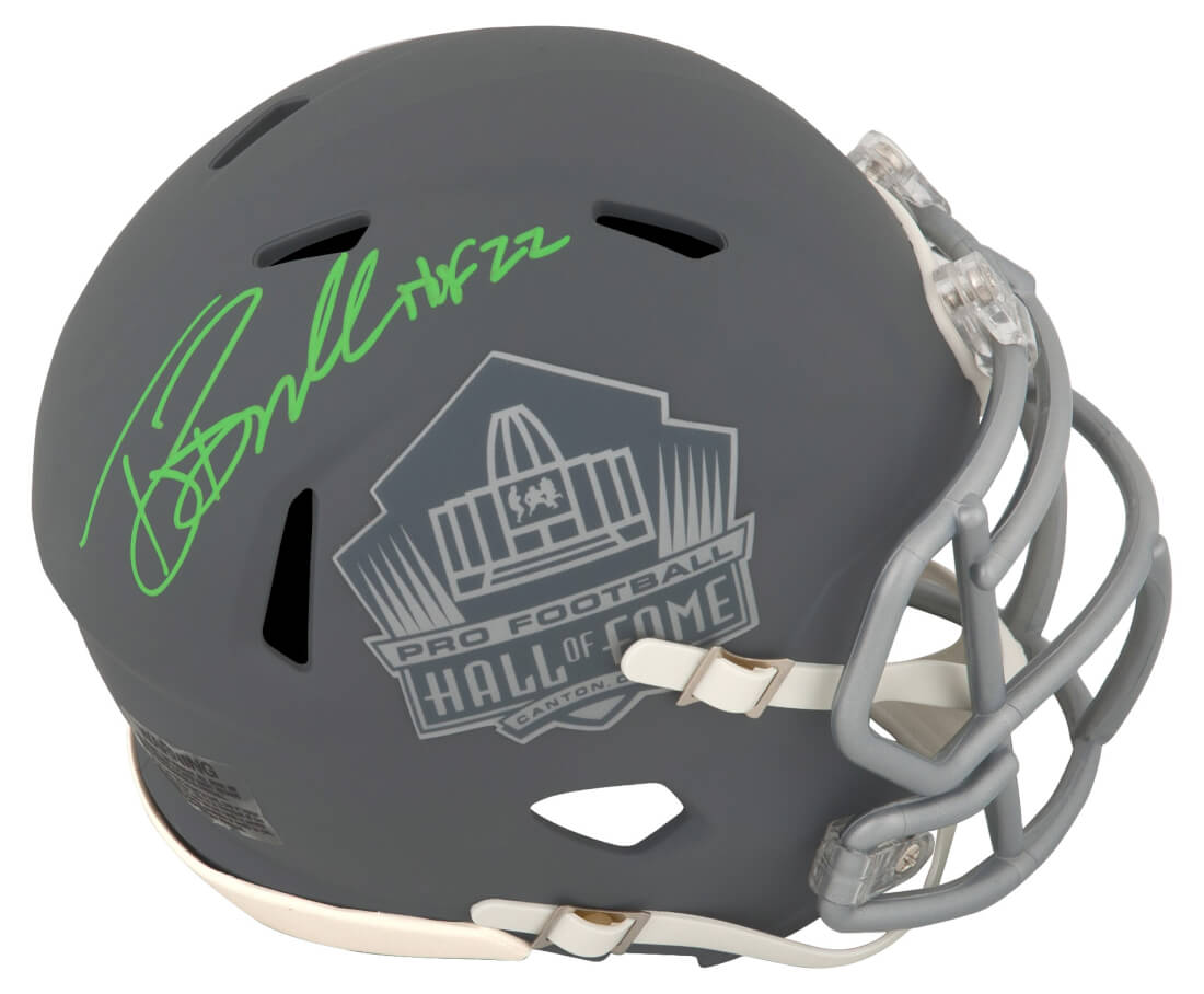 Tony Boselli Signed Hall of Fame Logo SLATE Riddell Speed Mini Helmet w ...