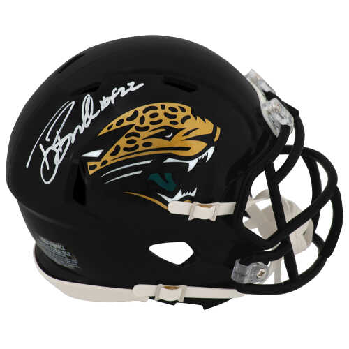 Tony Boselli Signed Jacksonville Jaguars Throwback Riddell Speed Mini Helmet w/HOF'22