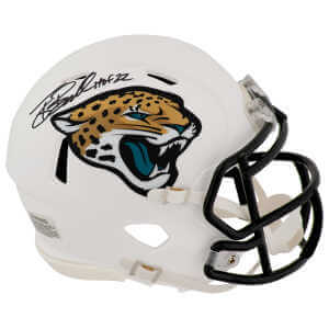 Tony Boselli Signed Jacksonville Jaguars 2024 Alternate White Riddell Speed Mini Helmet w/HOF'22