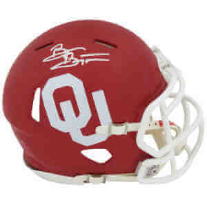 Brian Bosworth Signed Oklahoma Sooners Riddell Speed Mini Helmet