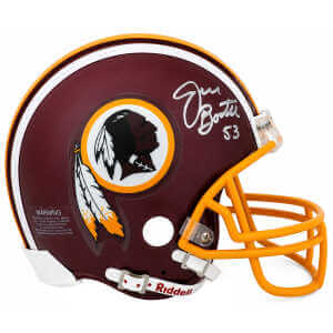 Jeff Bostic Signed Washington Throwback Riddell (VSR4) Mini Helmet
