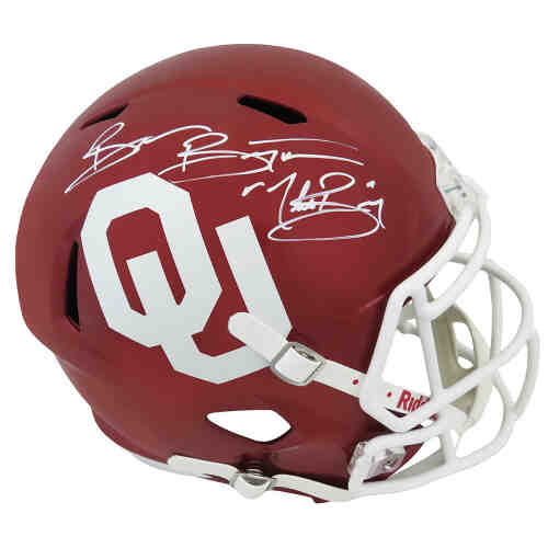 Brian Bosworth Signed Oklahoma Sooners Riddell Full Size Speed Replica Helmet w/The Boz