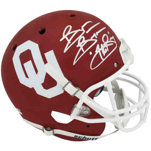 Brian Bosworth Signed Oklahoma Schutt Full Size Replica Helmet w/The Boz