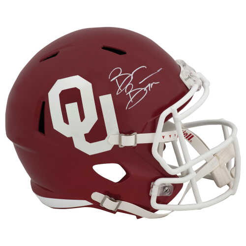 Brian Bosworth Signed Oklahoma Sooners Riddell Full Size Speed Replica Helmet