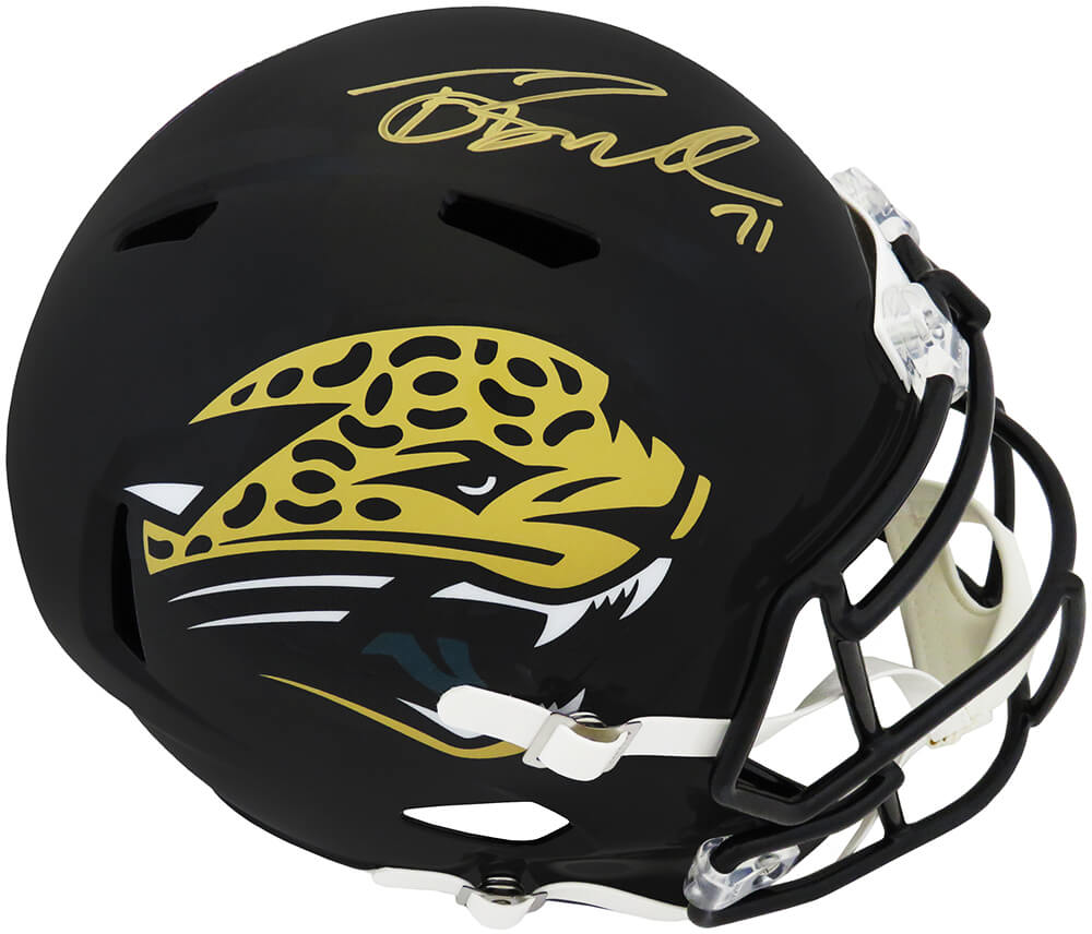 Tony Boselli Signed Jacksonville Jaguars Riddell Full Size Speed Replica  Helmet