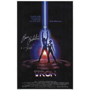 Bruce Boxleitner Signed Tron 11×17 Movie Poster w/Tron