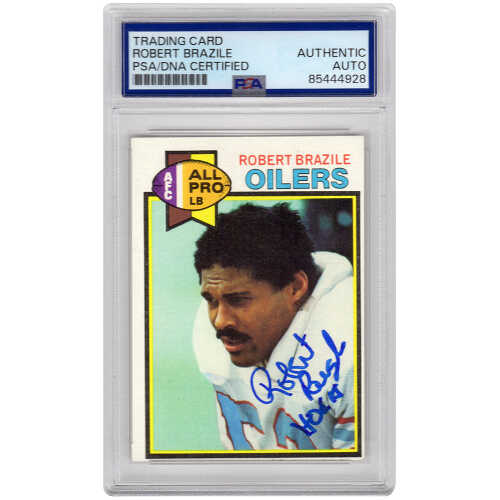 Robert Brazile Signed Houston Oilers 1979 Topps Football Trading Card #192 w/HOF'18 - (PSA Encapsulated)
