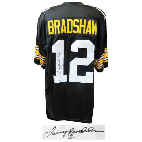 Terry Bradshaw Signed Black Custom Football Jersey (Beckett)