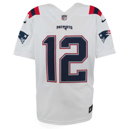 Tom Brady Signed New England Patriots White Nike Limited Football Jersey - (Fanatics) - Image 3