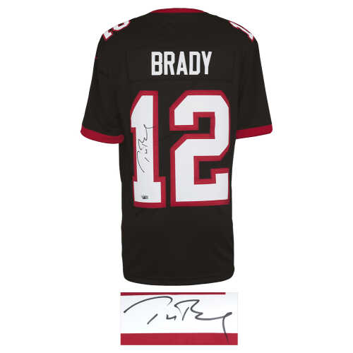 Tom Brady Signed Tampa Bay Buccaneers Pewter Nike Football Jersey - (Fanatics) - Image 2