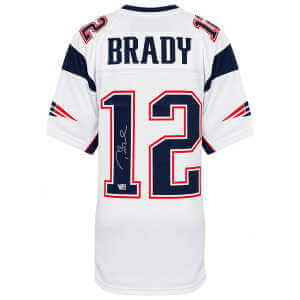 Tom Brady Signed Patriots White Nike Limited Football Jersey - (Fanatics)