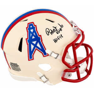Robert Brazile Signed Tennessee Titans (Oilers Logo) RETRO Riddell Speed Mini Helmet w/HOF'18