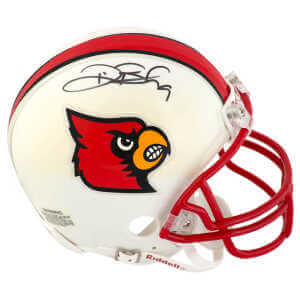 Deion Branch Signed Louisville Cardinals Riddell (VSR4) Mini Helmet