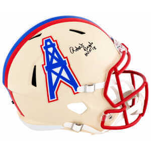 Robert Brazile Signed Tennessee Titans (Oilers Logo) RETRO Riddell Full Size Speed Replica Helmet w/HOF'18