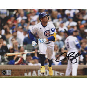 Alex Bregman Signed Chicago Cubs Action 8x10 Photo - (Beckett)