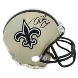 Drew Brees Signed Saints Riddell Mini Helmet