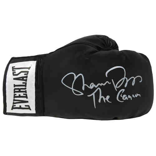 Shannon Briggs Signed Black Everlast Boxing Glove w/The Cannon