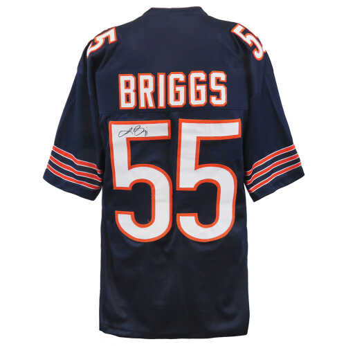 Lance Briggs Signed Navy Custom Jersey