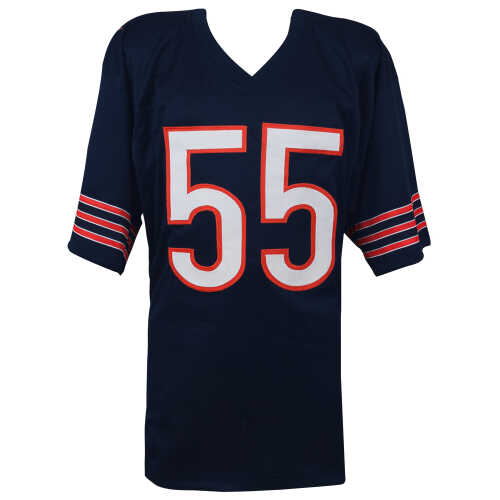 Lance Briggs Signed Navy Custom Jersey - Image 3