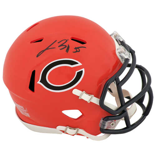 Lance Briggs Signed Chicago Bears 2022 Alternate Orange Riddell Speed Mini Helmet