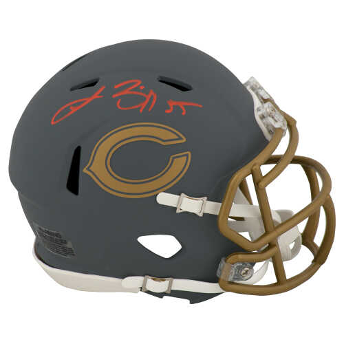 Lance Briggs Signed Chicago Bears SLATE Riddell Speed Mini Helmet