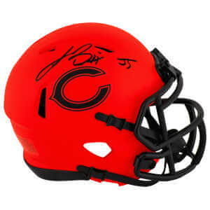 Lance Briggs Signed Chicago Bears RAVE Riddell Speed Mini Helmet