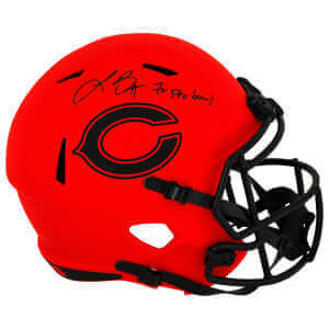 Lance Briggs Signed Chicago Bears RAVE Riddell Full Size Speed Replica Helmet w/7x Pro Bowl
