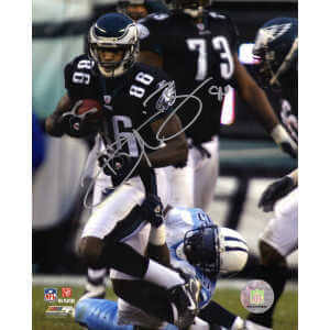 Reggie Brown Signed Philadelphia Eagles Action vs Titans 8x10 Photo