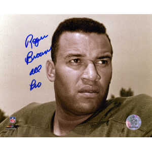 Roger Brown Signed Detroit Lions Head Shot Close Up 8x10 Photo w/All Pro