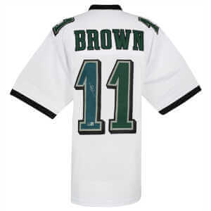 A.J. (AJ) Brown Signed White Custom Football Jersey - (Beckett)