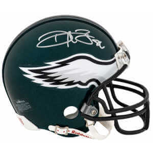 Reggie Brown Signed Philadelphia Eagles Riddell (VSR4) Mini Helmet