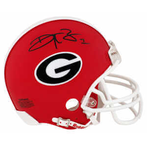 Reggie Brown Signed Georgia Bulldogs Riddell (VSR4) Mini Helmet