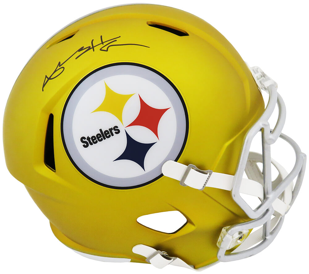 Antonio Brown Signed Pittsburgh Steelers BLAZE Riddell Full Size Speed  Replica Helmet (Fanatics) – Schwartz Sports Memorabilia