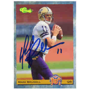 Mark Brunell Signed 1993 Classic Football Rookie Card #88