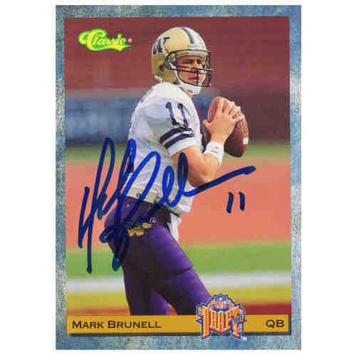 Mark Brunell Signed 1993 Classic Football Rookie Card #88