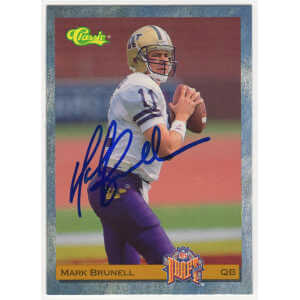 Mark Brunell Signed 1993 Classic Football Rookie Trading Card #88