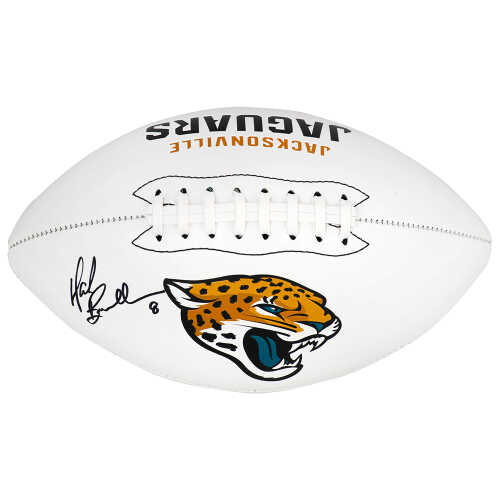 Mark Brunell Signed Jacksonville Jaguars Logo Franklin White Football