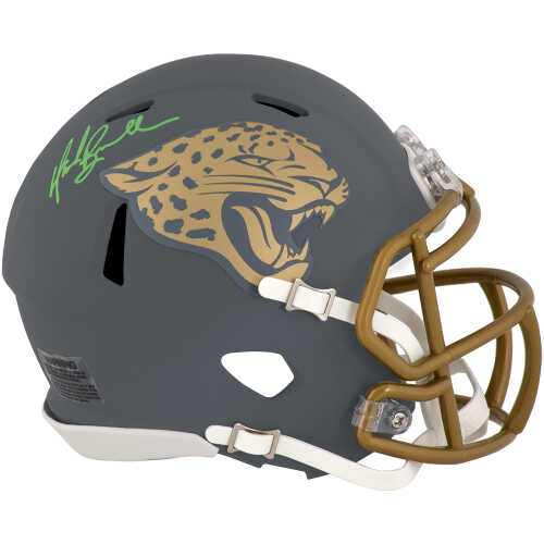 Mark Brunell Signed Jacksonville Jaguars SLATE Riddell Speed Mini Helmet