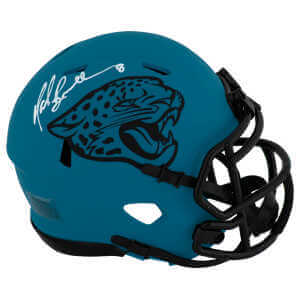 Mark Brunell Signed Jacksonville Jaguars 2024 Alternate White Riddell Speed Mini Helmet