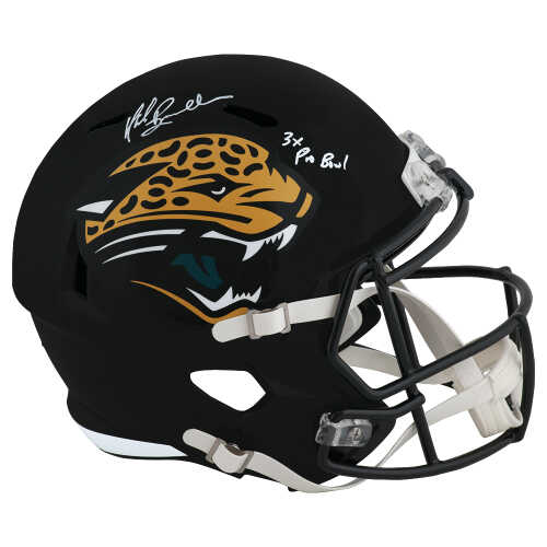 Mark Brunell Signed Jacksonville Jaguars T/B Riddell Full Size Speed Replica Helmet w/3x Pro Bowl (White Ink)